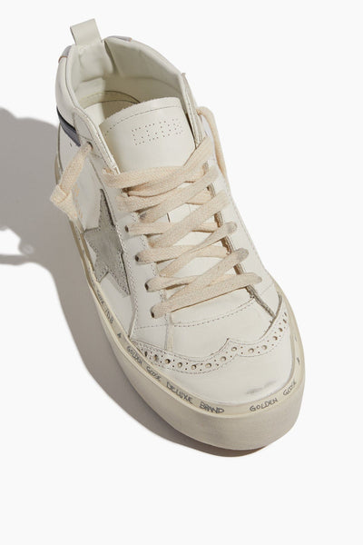 Golden Goose High Top Sneakers Hi Mid Star Sneaker in White/Ice/Blue/Silver Golden Goose Hi Mid Star Sneaker in White/Ice/Blue/Silver