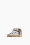 Golden Goose High Top Sneakers Mid Star Sneaker in Silver/Taupe Golden Goose Mid Star Sneaker in Silver/Taupe