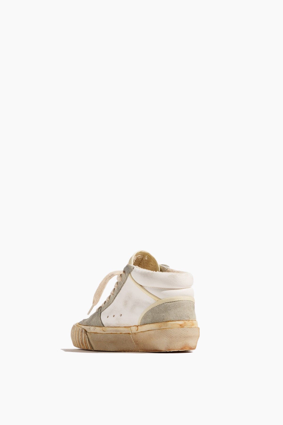Golden Goose High Top Sneakers Mid Star Sneaker in White/Ice Golden Goose Mid Star Sneaker in White/Ice