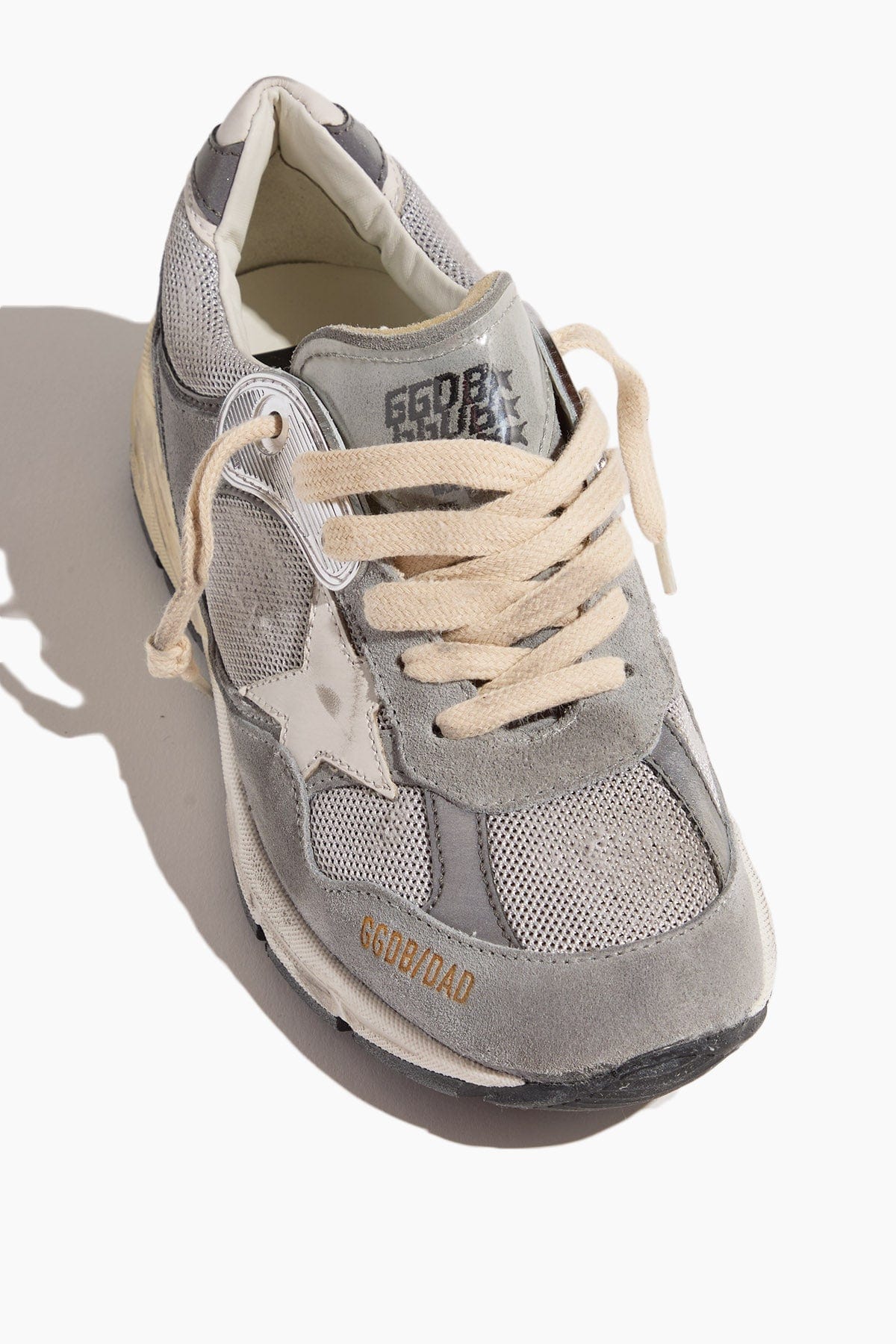 Golden Goose Low Top Sneakers Running Dad Sneaker in Grey/Silver/White Golden Goose Running Dad Sneaker in Grey/Silver/White