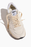 Golden Goose Low Top Sneakers Running Sneaker in White/Silver/Gold Golden Goose Running Sneaker in White/Silver/Gold