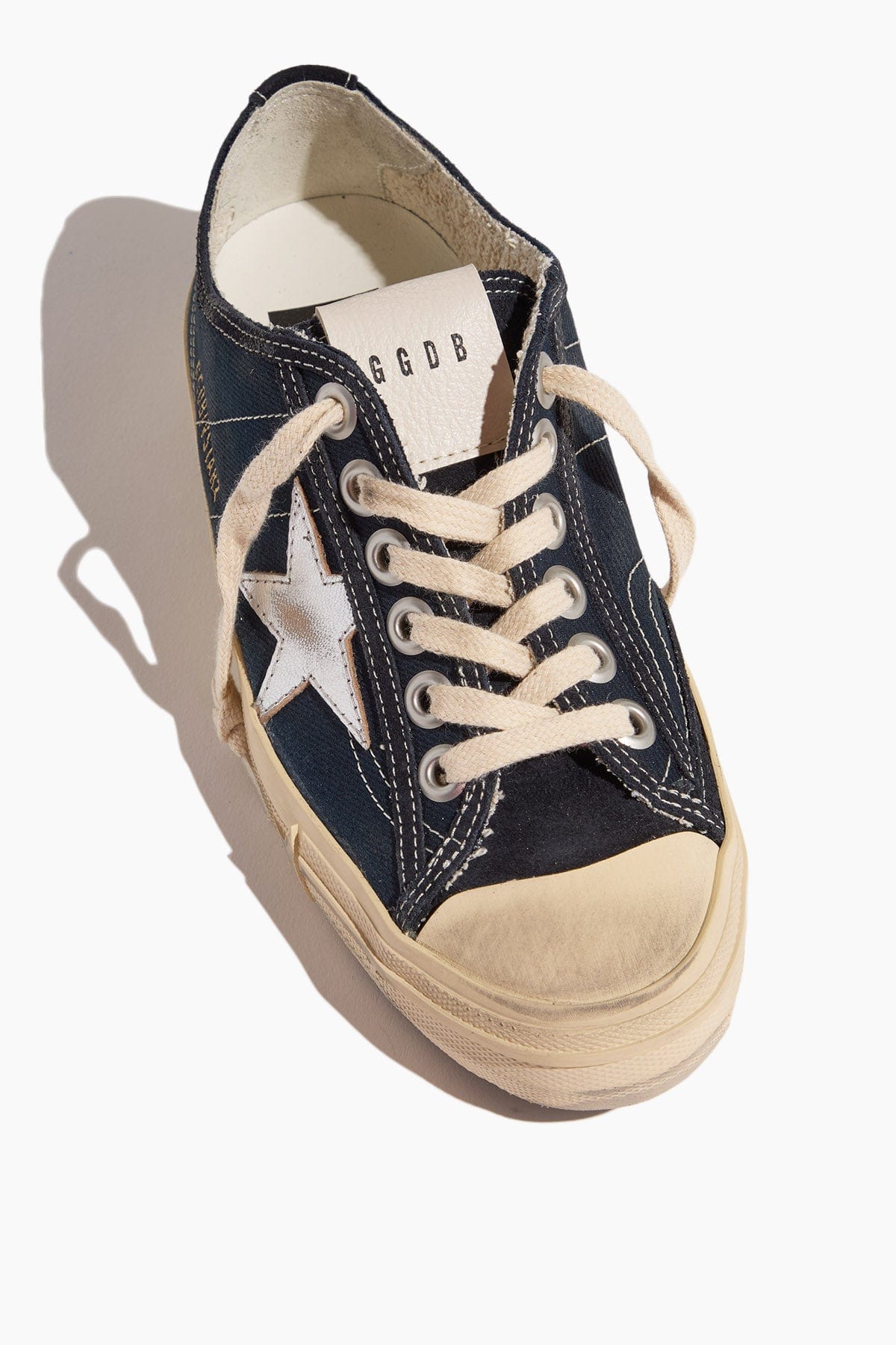Golden Goose Low Top Sneakers V-Star 2 Sneaker in Navy/Silver Golden Goose V-Star 2 Sneaker in Navy/Silver