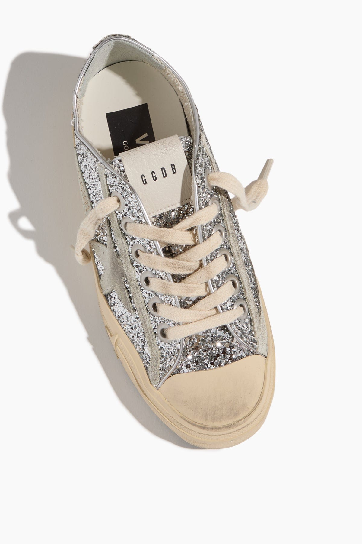 Golden Goose Low Top Sneakers V-Star 2 Sneaker in Silver/Ice Golden Goose V-Star 2 Sneaker in Silver/Ice