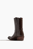 Grand Central Mocha Patent Shorty Boot in Coffee