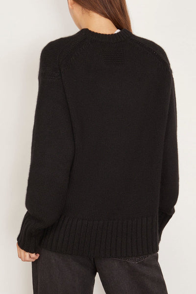 Guest In Residence Sweaters Cozy Crew in Black Cozy Crew in Black