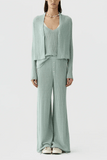 Guest In Residence Rib Everywhere Pant in Sage Brush