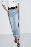 Amir Jeans in Medium Wash/Black (C)