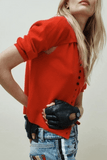 Axen Cardigan in Rouge