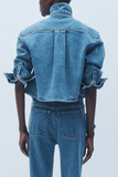 Hellessy Beck Jacket in Dark Stone Wash/Black
