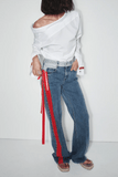 Ben Jeans in Dark Stone Wash/Red