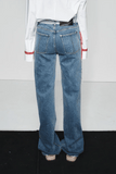 Ben Jeans in Dark Stone Wash/Red