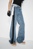 Hellessy Ben Jeans in Dark Stone Wash/White