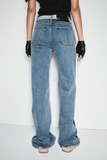 Hellessy Ben Jeans in Dark Stone Wash/White
