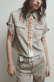 Hellessy Brook Shirt in Beige Wash