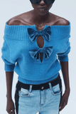 Hellessy Collin Sweater in Ocean Blue