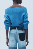 Hellessy Collin Sweater in Ocean Blue