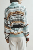 Hellessy Dax Cardigan in Multi Stripe/Black