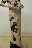 Hellessy Dima Cargo Skirt in Beige