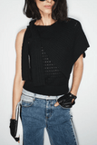 Hellessy Dove Knit Top in Black