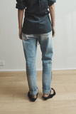 Hellessy Glenn Jeans in Medium Wash/Black