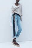 Hellessy Huma Jeans in Medium Wash/Black