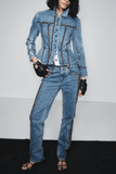 Hellessy Kai Jacket in Dark Stone Wash