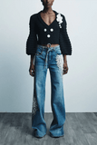 Hellessy Kat Jeans in Medium Distressed Wash