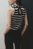 Hellessy Kris Knit in Black Stripe/Red