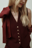 Hellessy Palma Vest in Bordeaux
