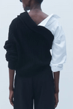 Hellessy Ramsay Sweater in Black/Ecru
