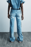 Hellessy Saito Jeans in Medium Wash//Black