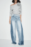 Hellessy Tay Jeans in Medium/Dark Stone Wash