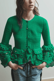 Hellessy Uma Cardigan Jacket in Green