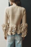 Hellessy Uma Cardigan Jacket in Sand