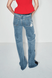 Hellessy Zion Jeans in Dark Stone Wash//White