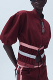 Hellessy Zora Zip-Up Jacket in Ruby