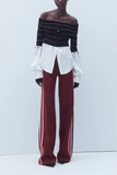 Hellessy Angel Knit in Black Stripe/Ecru