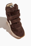 Isabel Marant Balskee Sneaker in Chocolate/Milky White