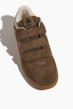 Isabel Marant Beth Sneaker in Khaki/Orange