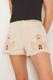 Etoile Isabel Marant Shorts Lesia Shorts in Ecru Isabel Marant Lesia Shorts in Ecru