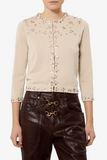 Isabel Marant Amaria Sequins Top in Beige