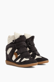 Isabel Marant Bekett Ring Sneaker in Faded Black/Chalk