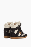 Isabel Marant Bekett Ring Sneaker in Faded Black/Chalk