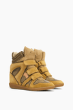 Isabel Marant Bekett Sneaker in Khaki/Ochre