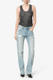 Isabel Marant Cevara Tank in Black/Silver