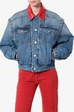 Isabel Marant Devyn Denim Jacket in Blue