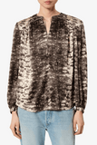Isabel Marant Laraya Silk Top in Beige