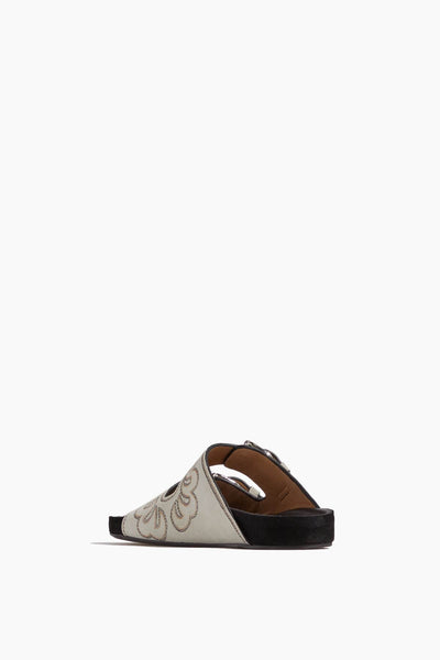 Isabel Marant Strappy Flat Sandals Lennyo Sandal in Chalk Isabel Marant Lennyo Sandal in Chalk