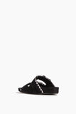 Isabel Marant Strappy Flat Sandals Lennyo Suede Sandal in Black/Silver Isabel Marant Lennyo Suede Sandal in Black/Silver