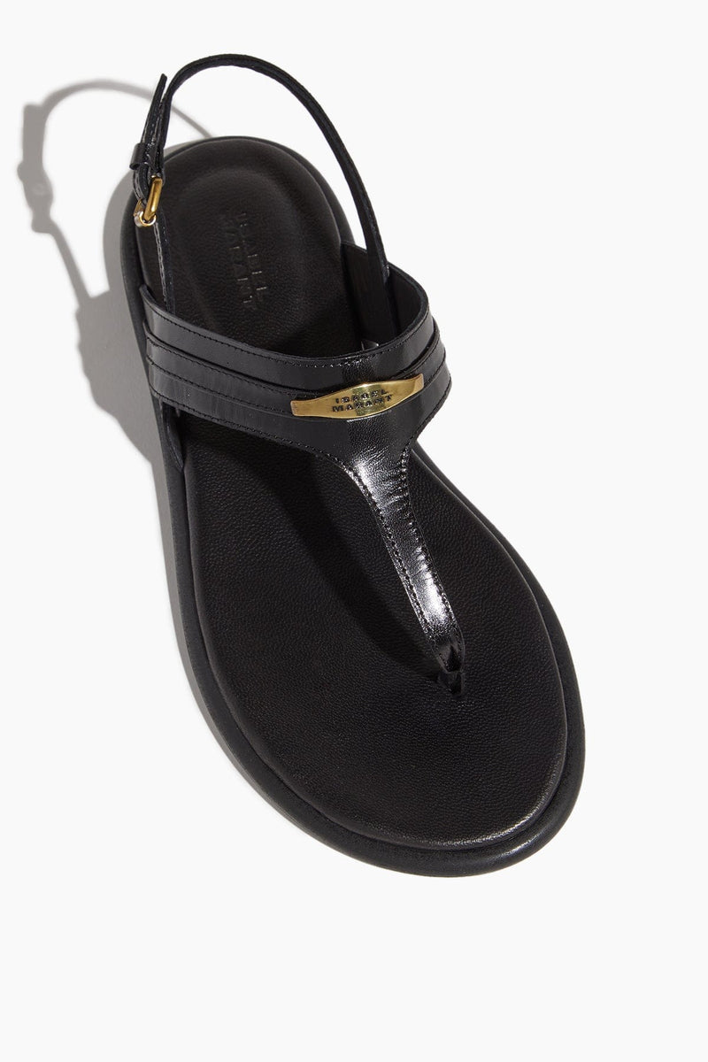 Isabel Marant Nya Sandal in Black – Hampden Clothing